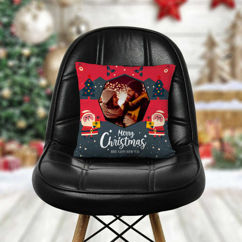 Personalized Merry Christmas Cushion for Festive Home Décor - Uncommongifts.in